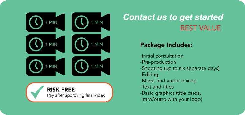 800px x 375px - Six Videos in Six Months - Special Package for Video Campaign
